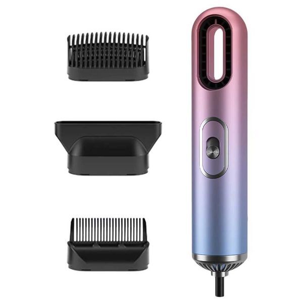 Color: Grey - Mini Hair Dryer Hair Drying Machine Multifunction Portable Ionic Blower 3 Gear Auto Off Personal Care AppliancesXJ241106