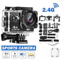 Ultra HD Action Camera 4K/30fps WiFi 2 Inch 170D Underwater Waterproof Helmet Video Recording Sports Cameras Outdoor Camcorders X250210