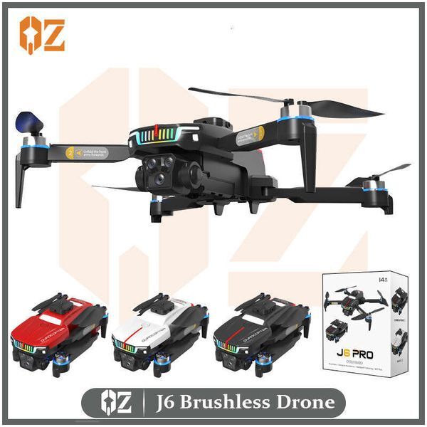 J6 Drone Brushless Obstacle Avoidance Light Quadcopter Optical Flow HD Aerial Photography Long Endurance Remote Control Aircraft Toy