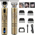 Color: Pink - Electric Hair Clipper With LCD Display Oil Head Hair Cutting Machine Hair Beard Trimmer Rechargeable USB Shaver For Men Father 251129