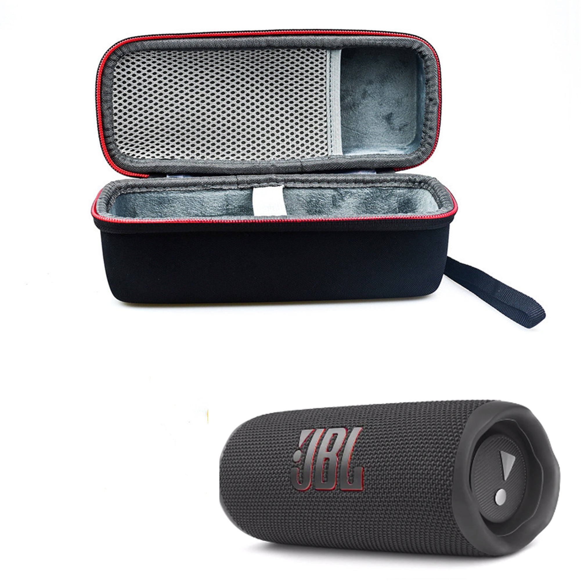 Portable Hard Case Bluetooth Speaker Storage  Bag Shockproof Dustproof Travel Carrying Box Storage Pouch For Jbl Flip 6/flip 5 black
