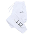 Color: black, Size: S - Hot Sales Womens Sweatpants Daily Casual Pants High Quality Fitness Tracksuit Trousers Heart Print Street Sport Jogging Pants