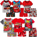Color: Yellow, Kid Size: 18m - New Summer Kids Pyjamas Children Sleepwear Baby Set Boys Girls Cars Short sleeved Pijamas Cotton Nightwear Clothes Pajamas Sets