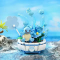Color: black - New Pokemon Building Block Pikachu Charmander Squirtle Model Toy Home Decoration Plant Potted Flower Brick Girl Toy Kids Gift