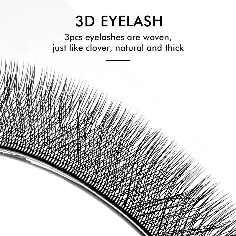 Color: Light Blue, Curl: C, Thickness: 0.07mm, Length: MIX - NATUHANA W Lashes Extension L LU(M) Curl Individual Mink YY Lashes 3D W-shaped Volume Fan Eyelash Extension