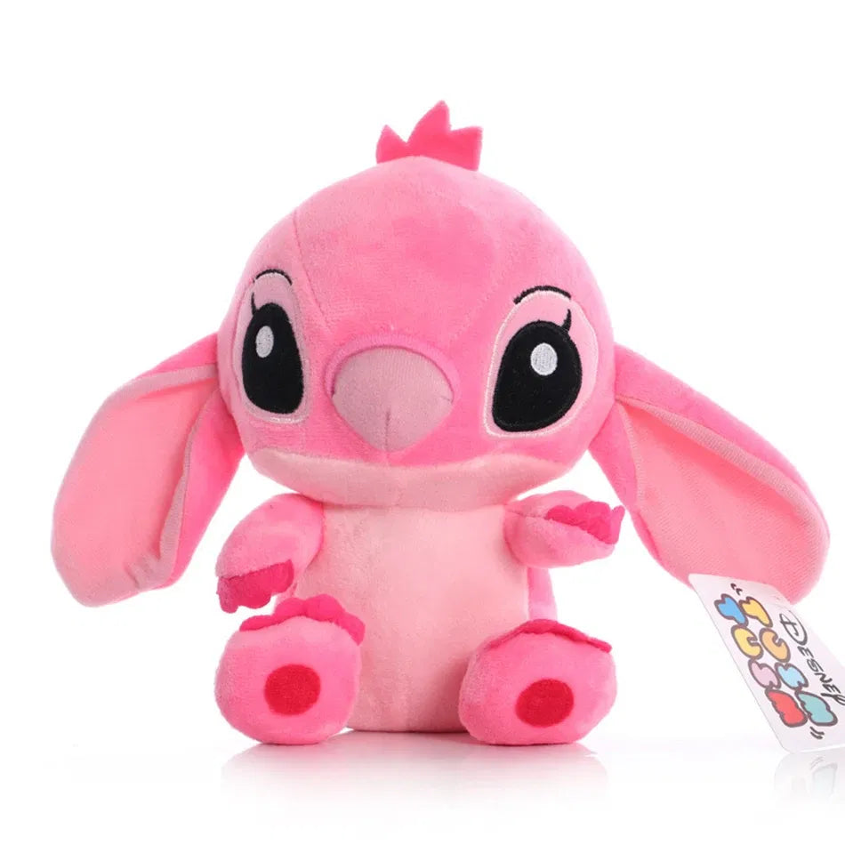 Color: GRAY - 12cm 20cm 25cm Stitch Stuffed Plush Models Cartoon Stuffed Plush Dolls Anime Plush Baby Toys Kawaii Kids Birthday Gift